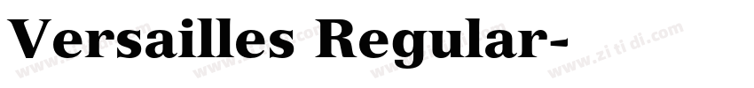 Versailles Regular字体转换